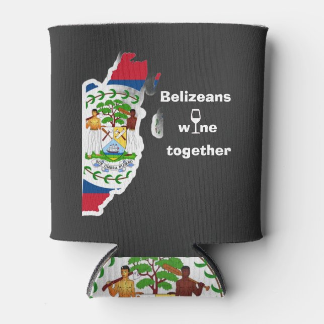 Enfriador De Latas Belizeans Wine Together Koozie Can Cooler Sleeve (Anverso)