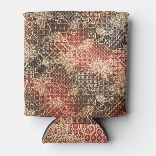 Enfriador De Latas Belleza batik: Maravilla artística malaya (Anverso)