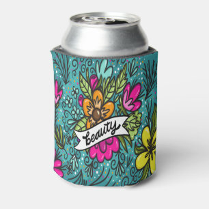 Enfriador De Latas Belleza de Cojín decorativo con flores