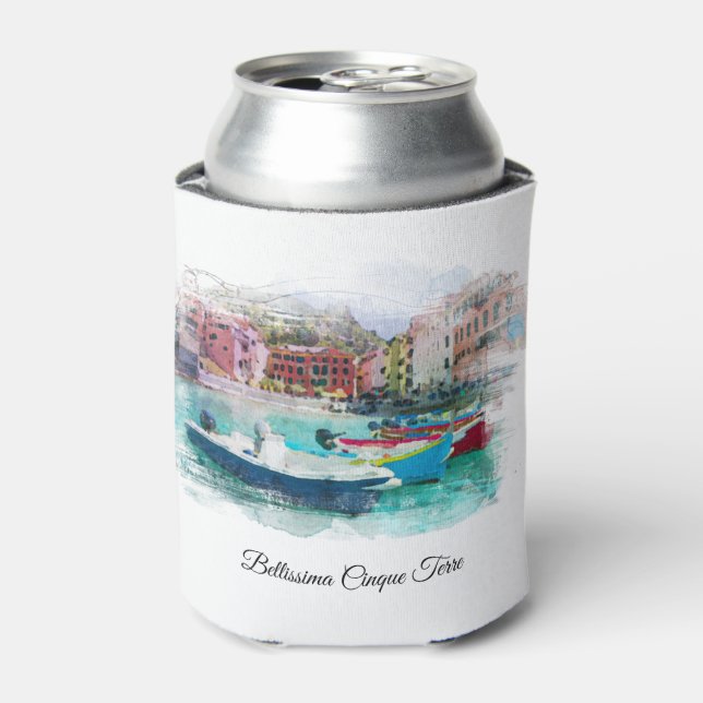 Enfriador De Latas ** Bellissima italiana AP12 Cinque Terra Italia (Lata Anverso)