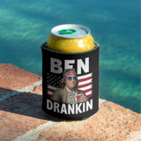 Ben Drankin Beer Bandera Vintage Divertida 4 de Ju
