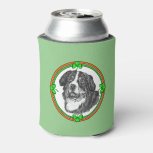 Enfriador De Latas Bernese Mtn Dog Saint Patricks Day