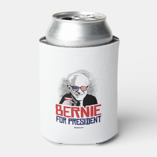 Enfriador De Latas Bernie Para Presidente - Fiesta Animal (Lata Anverso)