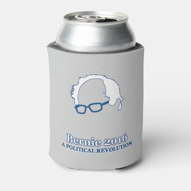 Enfriador De Latas Bernie Sanders Revolución Política 2016 (Reverso de la lata)
