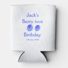 Enfriador De Latas Berry two birthday blue berry add name date kids r