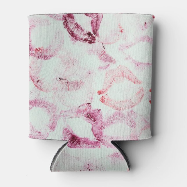 Enfriador De Latas Beso de lápiz labial: Patrón de declaración de amo (Anverso)