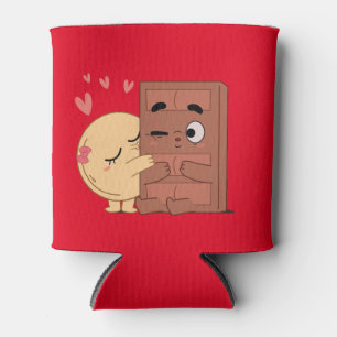 Enfriador De Latas Besos dulces Panqueque de Choco Valentines Parejas