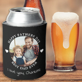 Enfriador De Latas Best Dad Ever Happy Father's Day Custom 2 Photo