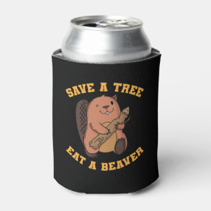Enfriador De Latas Biber Salva un castor de la comida de un árbol