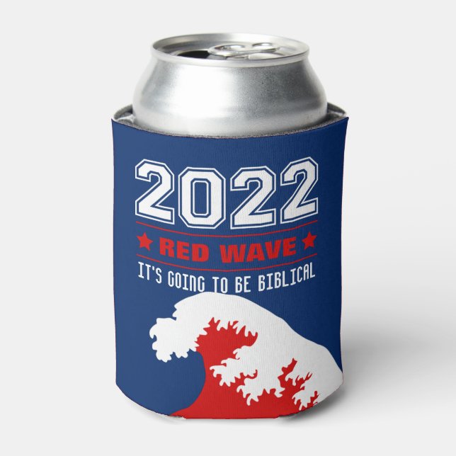 Enfriador De Latas Biblical Midterms 2022 Red Wave (Lata Anverso)