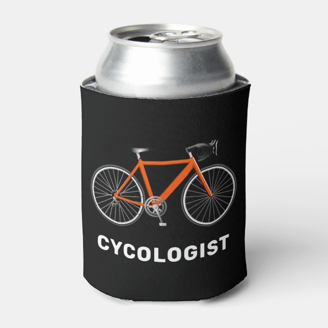 Enfriador De Latas Bicicleta Naranja-cicólogo (Lata Anverso)