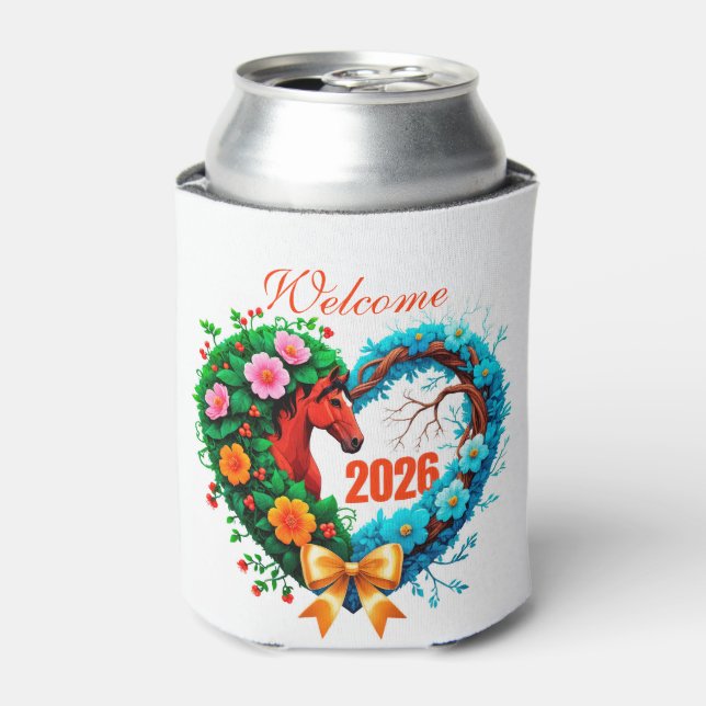 Enfriador De Latas Bienvenido 2026 (Lata Anverso)