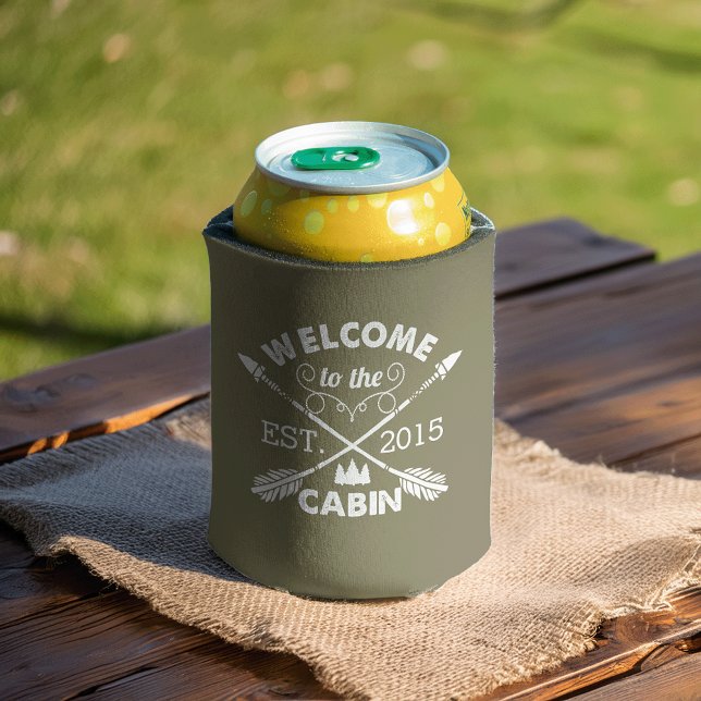 Enfriador De Latas Bienvenido a la Cabina | Flechas rusas Olive & Whi (Subido por el creador)