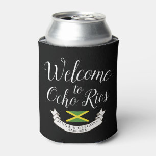 Enfriador De Latas Bienvenidos a Jamaica   Personalizado de bodas de