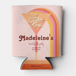 Enfriador De Latas Bienvenidos a la Bachelorette Retro Arch Vintage S