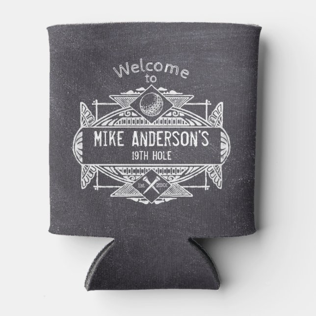 Enfriador De Latas Bienvenidos al 19º Agujero (Anverso)