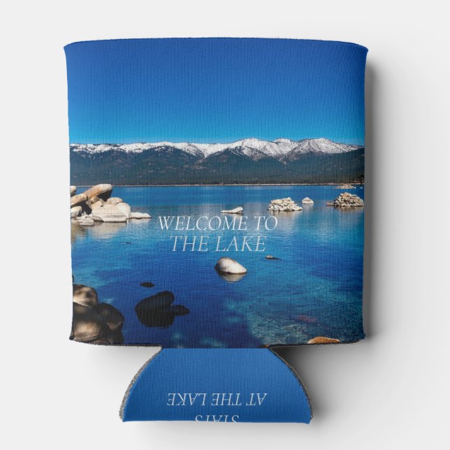 Enfriador De Latas Bienvenidos al lago Lo que pasa en el lago (Reverso)