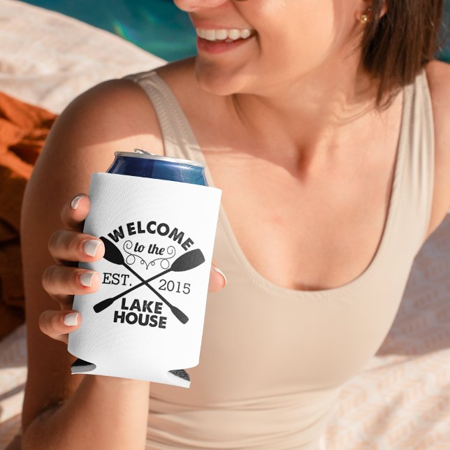 Enfriador De Latas Bienvenidos al Lake House | Remolques Rústicos (Subido por el creador)