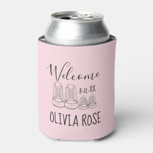 Enfriador De Latas BIENVENIDOS Nueva llegada Bebé Zapatos Ducha Chica