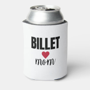 Enfriador De Latas Billet Mom Simple Text with Heart