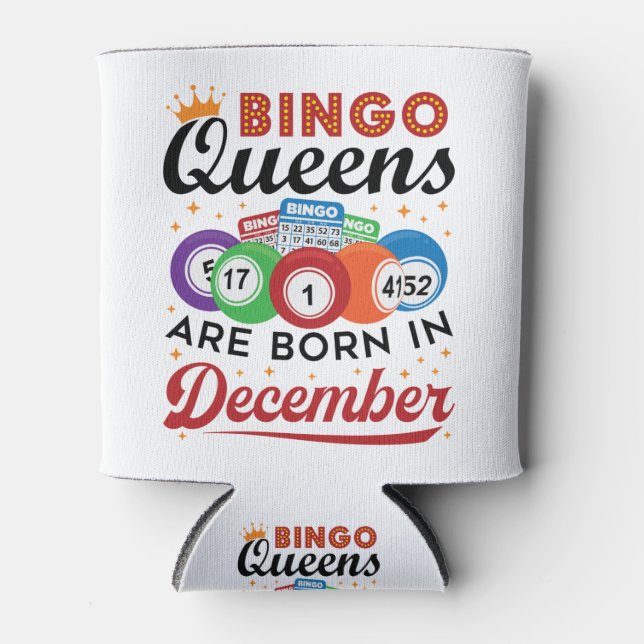 Enfriador De Latas Bingo Bingo Queens nace en diciembre (Anverso)
