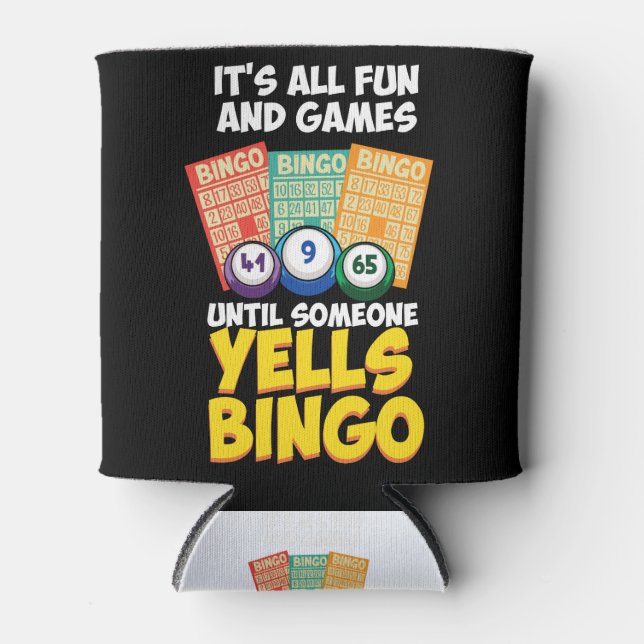 Enfriador De Latas BINGO: Yells Bingo Playing Cards (Anverso)