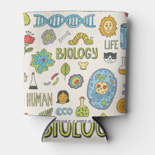 Enfriador De Latas Biología dibujada a mano, ilustracion vintage