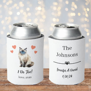 Enfriador De Latas Birman Cat Boda Refrigerador de bebidas Favor