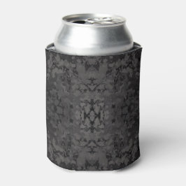 Enfriador De Latas Black And Gray Abstract Graphic Art Design