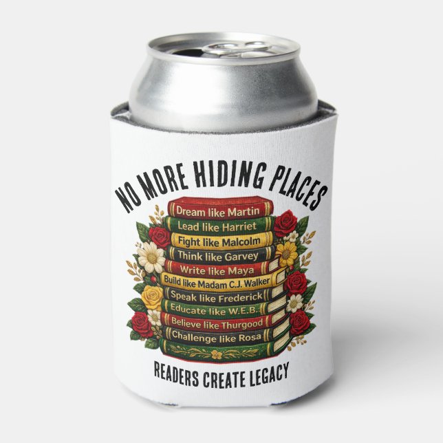 Enfriador De Latas Black Excellence History Heroes Bookish Gift (Lata Anverso)