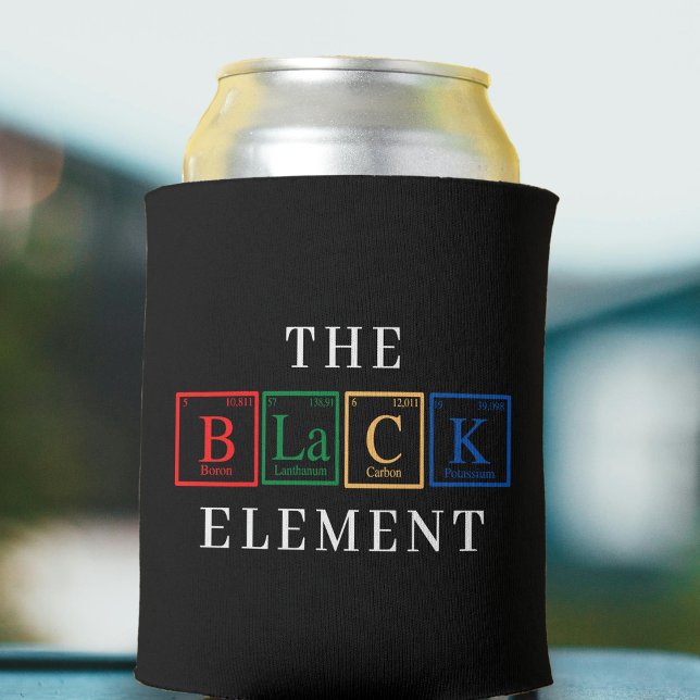 Enfriador De Latas Black History Periodic Table Element Juneteenth (Black History Periodic Table Element Juneteenth Can Cooler
)