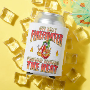 Enfriador De Latas Blanco con caracteres de miniatura de chile dibuja