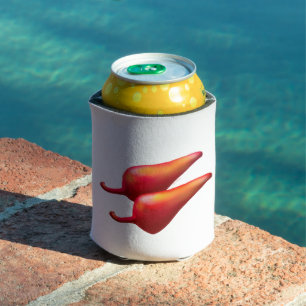 Enfriador de latas blanco de Pimientos rojos pican