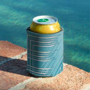 Enfriador De Latas Blanco opaco turquesa