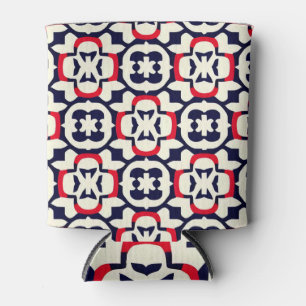 Enfriador De Latas Blanco rojo y azul de lujo