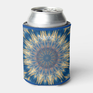 Enfriador De Latas Blue Chakra Kaleidoscope Thunder_Cove