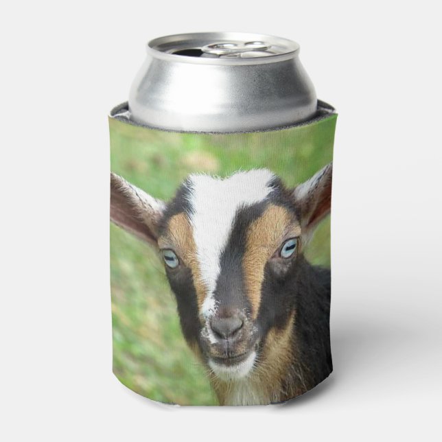 Enfriador De Latas Blue Eyed Nigerien Dwarf Dairy Goat (Lata Anverso)