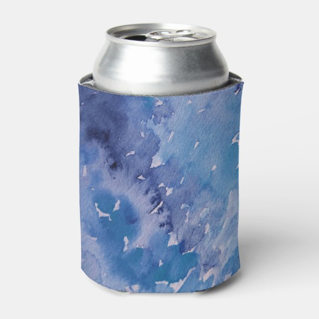 Enfriador De Latas Blue Jeans Retro Tie Dye (Lata Anverso)