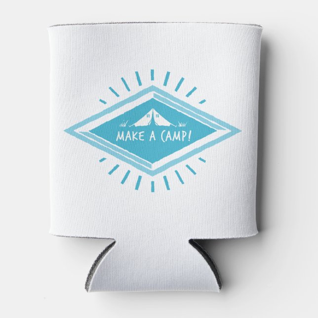 Enfriador De Latas Blue Make a Camp, gran aventura (Anverso)