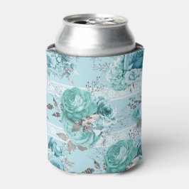 Enfriador De Latas Blue Rosas Lace Luxury