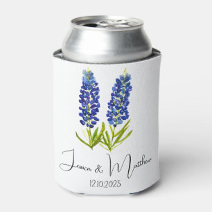 Enfriador De Latas Bluebonnets Texas Bodas de naturaleza floral