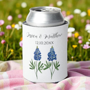 Enfriador De Latas Bluebonnets Texas Bodas de naturaleza floral