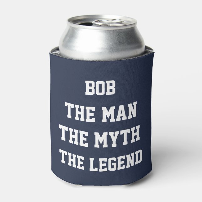 Enfriador De Latas Bob: Hombre, Mito, Leyenda, (Lata Anverso)