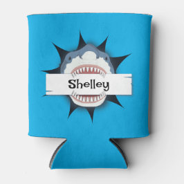 Enfriador De Latas Boca de tiburón Añadir tu nombre Guay