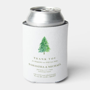 Enfriador De Latas Boda Clásica Flor Árbol Bosque