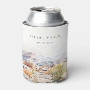 Enfriador De Latas Boda de acuarela en Colorado Springs, Colorado