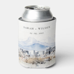 Enfriador De Latas Boda de acuarela Utah de Salt Lake City