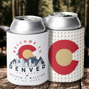 Enfriador De Latas Boda de bienvenida en Skyline estilo Denver Colora