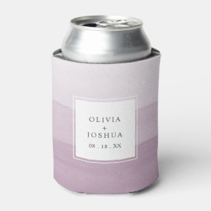 Enfriador De Latas Boda de color acuático moderno morado ormbre