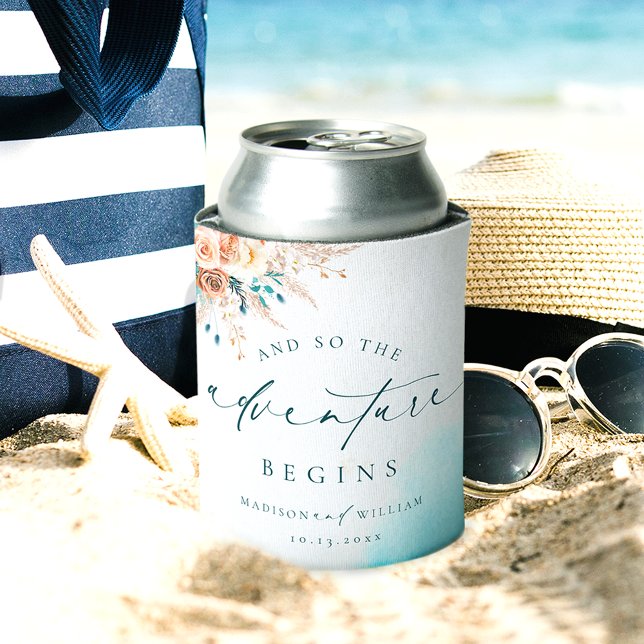 Enfriador De Latas Boda de destino de playa (Subido por el creador)